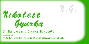 nikolett gyurka business card